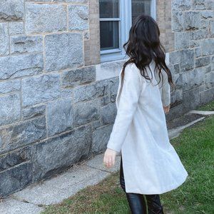 NWT Dusk Beige Herringbone Coat